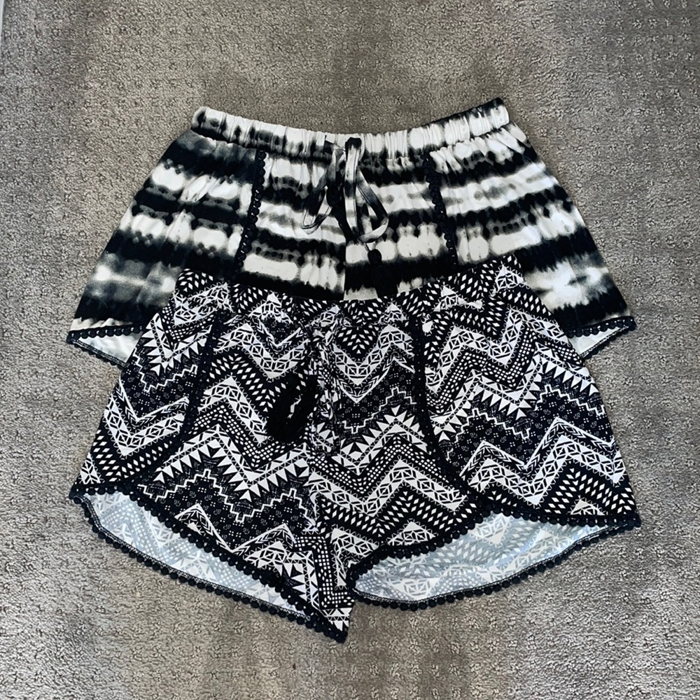 NOBO Pattern Adjustable Shorts(2)//S// B&W